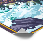 MaineRiver-Rafting-Szene Poster (Ecke)