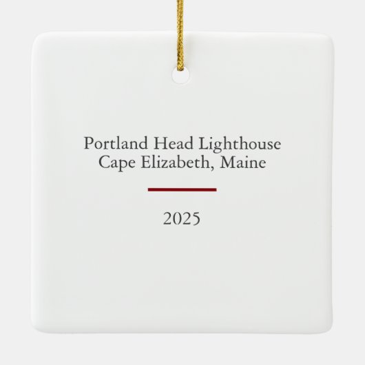 Maine's First Guardian Keramikornament (Rückseite)