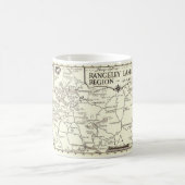 Maine's Rangeley Seen Region Karte Tasse (Mittel)