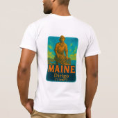  Maine's vibrant artistic T-shirt design!  (Rückseite)