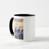 MaineSea Gulls Scene Tasse (Vorderseite Links)