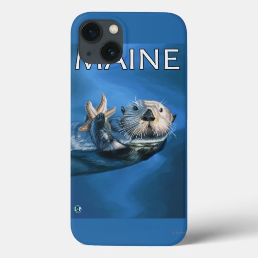 MaineSea Otter Scene Case-Mate iPhone Hülle (Rückseite)
