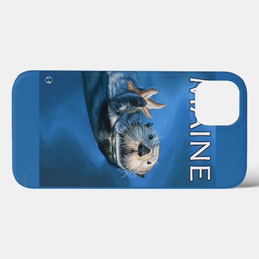 MaineSea Otter Scene Case-Mate iPhone Hülle (Rückseite (Horizontal))
