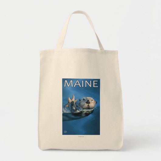 MaineSea Otter Scene Tragetasche (Vorne)