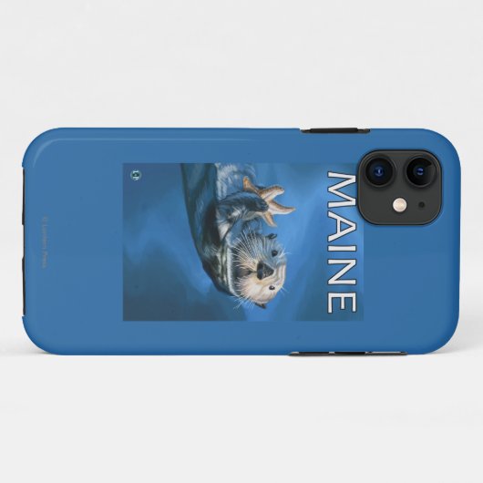 MaineSea Otter-Szene Case-Mate iPhone Hülle (Rückseite (Horizontal))
