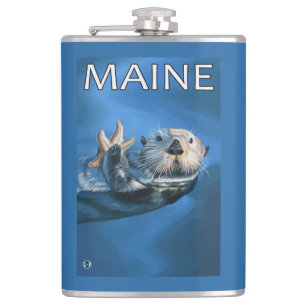 MaineSea Otter-Szene Flachmann