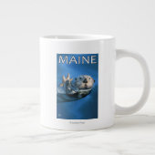 MaineSea Otter-Szene Jumbo-Tasse (Rechts)