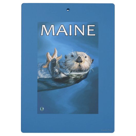 MaineSea Otter-Szene Klemmbrett (Rückseite)
