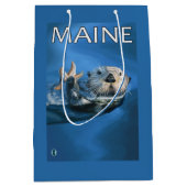 MaineSea Otter-Szene Mittlere Geschenktüte (Vorderseite)