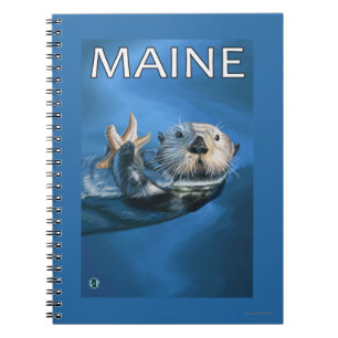 MaineSea Otter-Szene Notizblock