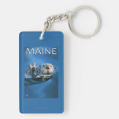 MaineSea Otter-Szene Schlüsselanhänger (Rückseite)