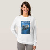MaineSea Otter-Szene T-Shirt (Vorne ganz)