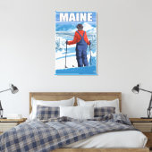 MaineSkier Admiring View Leinwanddruck (Insitu (Schlafzimmer))