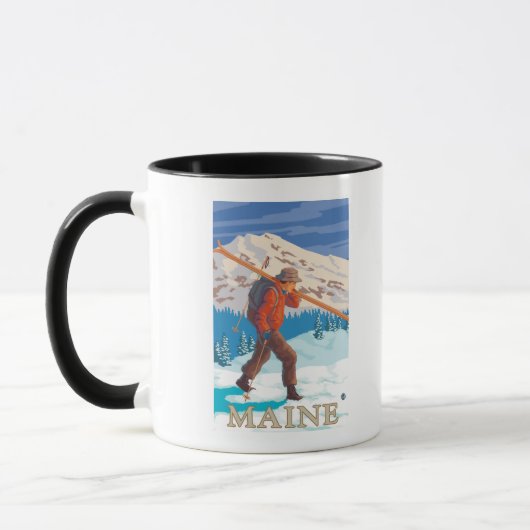 MaineSkier Carry Skis Tasse (Links)
