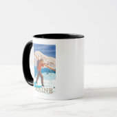 MaineSkier Carry Skis Tasse (Vorderseite Links)