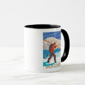 MaineSkier Carry Skis Tasse (VorderseiteRechts)