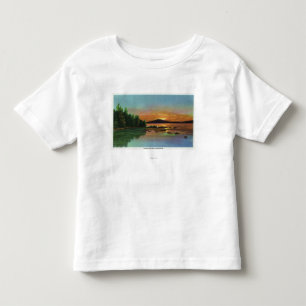 MaineSunset Ansicht über kahlen Berg Kleinkind T-shirt