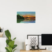 MaineSunset View auf Bald Mountain Poster (Heimbüro)