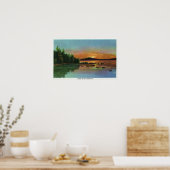 MaineSunset View auf Bald Mountain Poster (Küche)