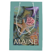 MaineTidepool Szene Mittlere Geschenktüte (Rückseite)