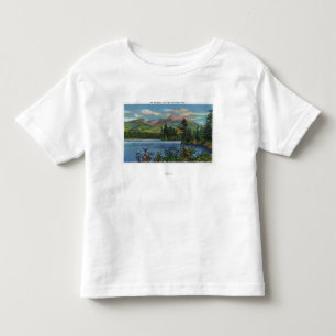 MaineView des Bergs Katahdin und des Daicey Teichs Kleinkind T-shirt