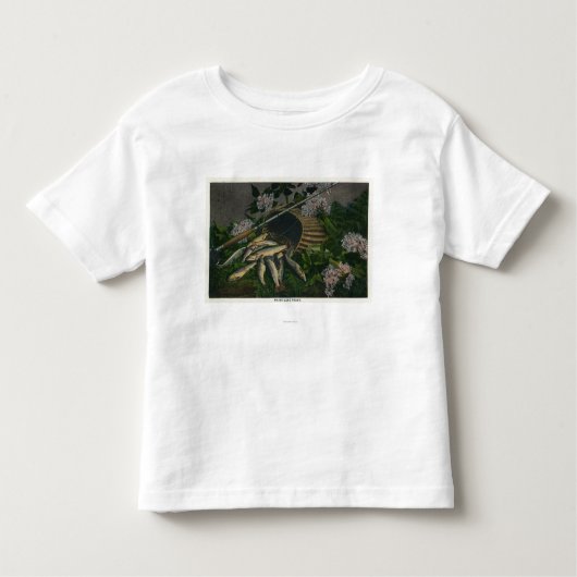 MaineView eines Nizza Fanges von Maine-Seeforelle Kleinkind T-shirt (Vorderseite)
