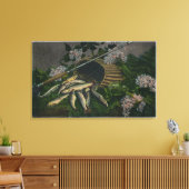 MaineView of a Nice Catch of Maine Lake Foreut Leinwanddruck (Insitu (Wohnzimmer))