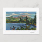 MaineView von Katahdin und Daicey Pond Postkarte (Vorderseite)