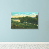 MaineView von Kühen nach Hause Leinwanddruck (Insitu (Holzboden))