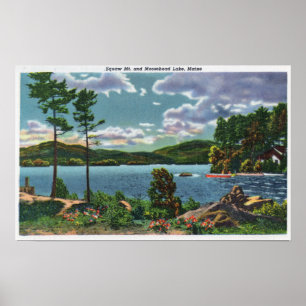 MaineView von Squaw Mountain und Moosehead Lake Poster