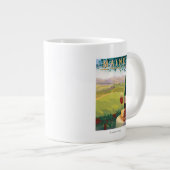MaineWine Land-Szene Jumbo-Tasse (Vorderseite Rechts)