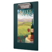 MaineWine Land-Szene Klemmbrett (Links)