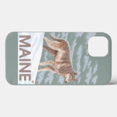 MaineWolf-Szene Case-Mate iPhone Hülle (Rückseite (Horizontal))