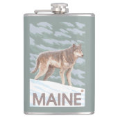 MaineWolf Szene Flachmann (Vorderseite)