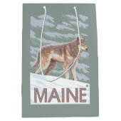 MaineWolf Szene Mittlere Geschenktüte (Vorderseite)