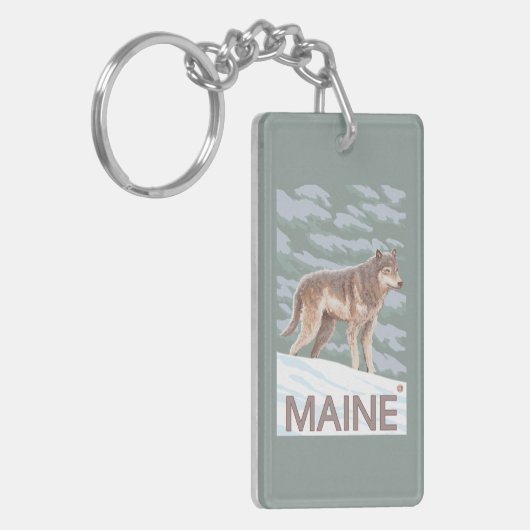 MaineWolf Szene Schlüsselanhänger (Vorderseite links)