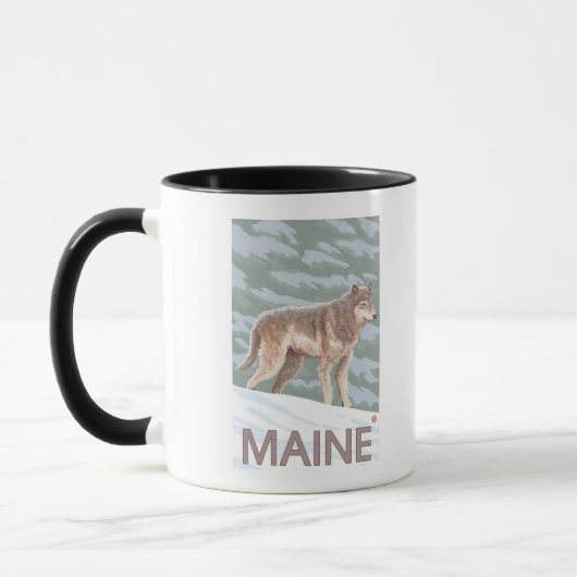 MaineWolf-Szene Tasse (Links)