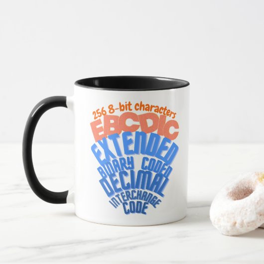 Mainframe-codierter Zeichensatz EBCDIC Tasse (Mit Donut)