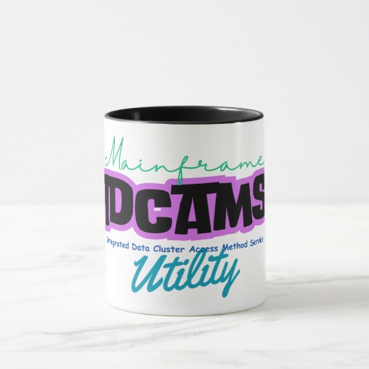Mainframe-Computer mit IDCAMS-Dienstprogramm Tasse (Zentrum)