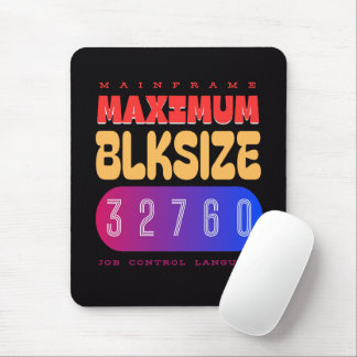 Mainframe Job Control Language (JCL) Maximum Block Mousepad