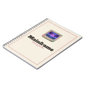 Mainframe Retro CRT Monitor Spiralblock Notizblock (Linke Seite)