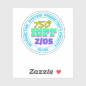 Mainframe TSO-ISPF Interactive System Sticker (Blatt)