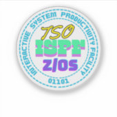 Mainframe TSO-ISPF Interactive System Sticker (Vorderseite)