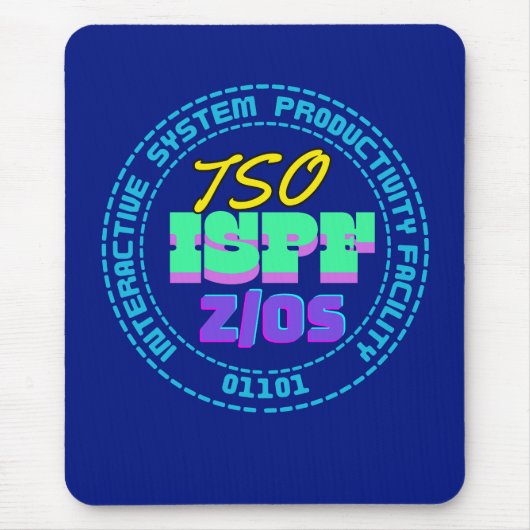 Mainframe-TSO-ISPF-Interaktivsystem Mousepad (Vorne)