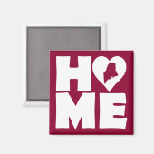 Mainhome Heart State Fridge Magnet (Vorderseite/Rückseite)