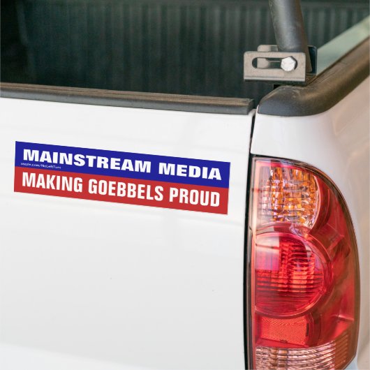 Mainstream-Medien machen Goebbels stolz Autoaufkleber (Auf Lkw)