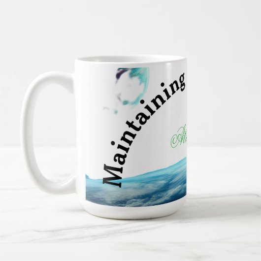 maintaining Earth's climate Kaffeetasse (Links)