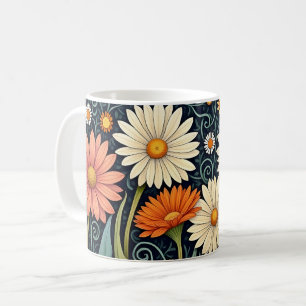Mainted Daisies Meadow Kaffeetasse