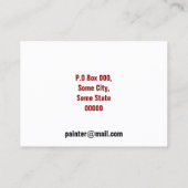 Mainting Services Business Cards Visitenkarte (Rückseite)