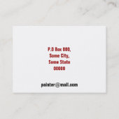 Mainting Services Business Cards Visitenkarte (Rückseite)